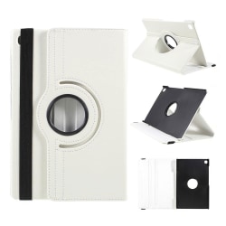 Samsung Galaxy Tab S5e litchi leather case - White Vit