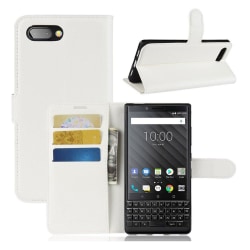 Classic BlackBerry KEY2 flip kotelot - Valkoinen White