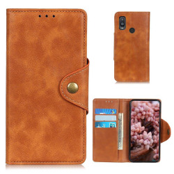 Alpha Alcatel 1L (2021) flip case - Brown Brown