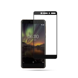 MOCOLO Nokia 6 (2018) Extra glas med ram - Svart