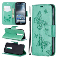 Butterfly Nokia 4.2 fodral - Grön