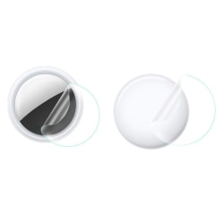 2Pcs ultra clear matte front and back protectors for AirTags Transparent