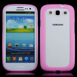 Clear Back (Rosa) Samsung Galaxy S3 Silikonskal