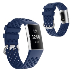 Silicone watch band for Fitbit Charge 4 / 3 - Blue