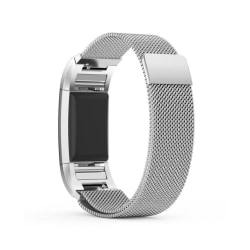 Fitbit Charge 2 magnetiskt klockarmband i rostfritt stål - Silver