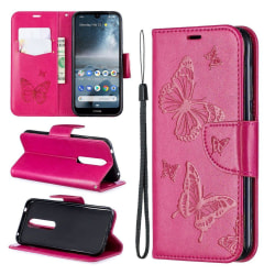 Butterfly Nokia 4.2 fodral - Rose