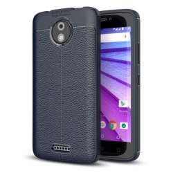 Motorola Moto C Plus Enfärgat silikon skal - Blå