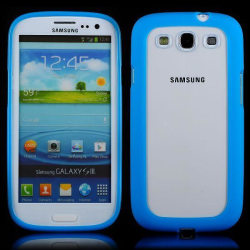Clear Back (Blå) Samsung Galaxy S3 Silikonskal