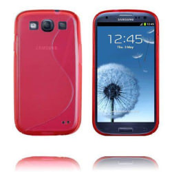 S-Line Transparent (Röd) Samsung Galaxy S3 Skal