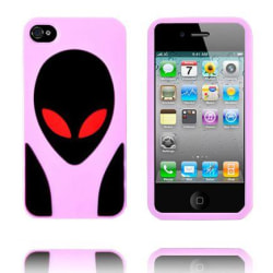 Alien Invasion (Ljusrosa) iPhone 4S Silikonskal
