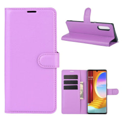Classic LG Velvet flip case - Purple