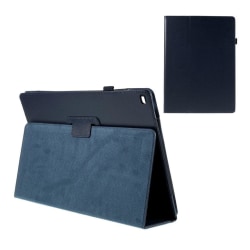 iPad Pro 12.9 flipfodral i PU-läder med läitcheskinn - Mörkblå