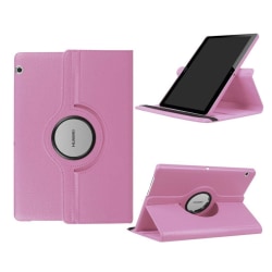 Huawei MediaPad T3 10 Vikbart fodral i läder - Ljus rosa