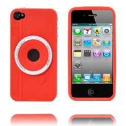 Camera Skal (Röd) iPhone 4/4S Skal