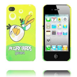 Angry Birds iPhone 4 Skal (Gul Topp - Ljusgrön - Vit Fågel)