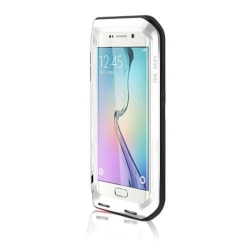 LOVE MEI Samsung Galaxy S6 Edge Metall + Silikon Skal - Vit