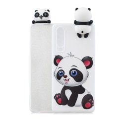 Huawei P30 fodral med 3D figur och mönster - Bedårande Panda