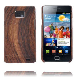 Wood Series (Mörkbrun) Samsung Galaxy S2 Skal