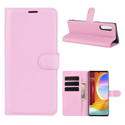 Classic LG Velvet flip case - Pink Rosa