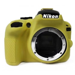 Nikon D3400 DSLR kameraskydd silikon ekovänligt mjuk - Gul