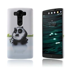 Persson Plastskal för LG V10 - Panda Äter Bambu