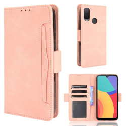 Modern-styled Læder Pung Etui til Alcatel 1l (2021) - Lyserød Pink
