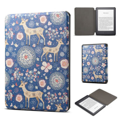 Amazon Kindle (2019) pretty pattern leather case - Elk