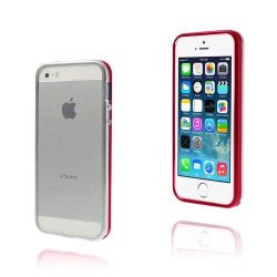 Snap (Röd/Silver) iPhone 5/5S Aluminium Bumper