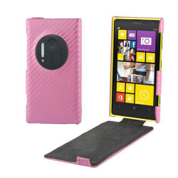 Carbon (Rosa) Nokia Lumia 1020 Läderfodral