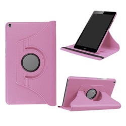 Huawei MediaPad T3 8.0 Roterbart fodral - Ljus rosa