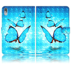 Lenovo Tab P11 Pro cool pattern leather case - Butterfly Blue
