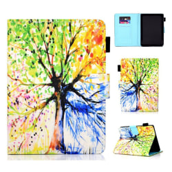 Amazon Kindle (2019) patterned leather case - Colorful Tree