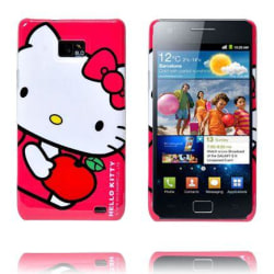 Hello Kitty Samsung Galaxy S2 Skal (Rosa - Rött Äpple)
