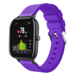 Amazfit GTS / Bip Lite stripe silicone watch band - Purple