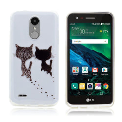 LG K4 2017 Two style PU leather flip case - Two Cats