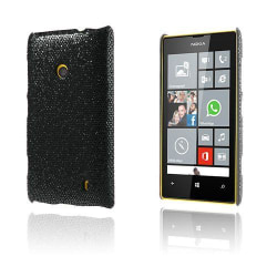 Glitter (Svart) Nokia Lumia 520 / 525 Skal