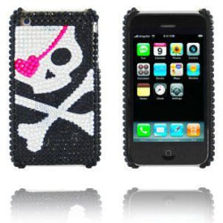 Diamond Skull (Rosa/Silver) iPhone 3GS Skal