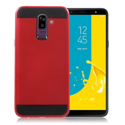 Samsung Galaxy J8 (2018) mobilskal plast silikon borstad - R