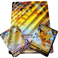Pokémon - Pikachu V & VMAX Gigantamax paket (Med stort kort)
