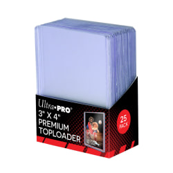 Toploader, PREMIUM, 25-pack (hård plastficka)