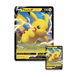 Pokémon Promo glitterkort x 2: Pikachu V Shiny Pokemonkort