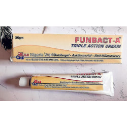 Nigeriaworld Funbact-a Triple Action Cream Antifungal 30g