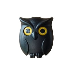 Night Owl Magnetisk Vegg Nøkkelholder Henger Krok Hengende Nøkkel For Hjem Veggdekorasjon Enkel å montere (svart) (1stk)