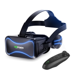 Virtual Reality Smartphone 3d Glasögon Vr Hjälm Fjärrkontroll