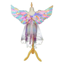 Light Up Angel Wings Halos LED Lights Cosplay kostume