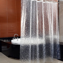 Läpinäkyvä Suihkuverho, 180x200cm 3D Pestävä Antibakteerinen Antibakteerinen Peva Kylpyhuoneen suihkuverho
