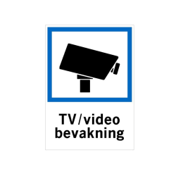 10-Pack dekaler TV/Video Bevakning