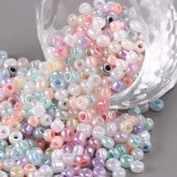 Seed beads - Mixade färger pastell - 3 mm 40 gram