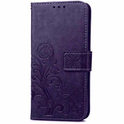Iphone 11 plånboksfodral wallet - fyrklöver lila Lila