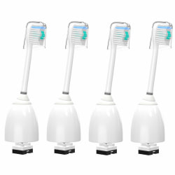 Udskiftningsbørstehoveder, 4-pack tandbørstehoved kompatibel med Philips, Essence, Elite, Xtreme, Advance og CleanCare elektrisk tandbørste